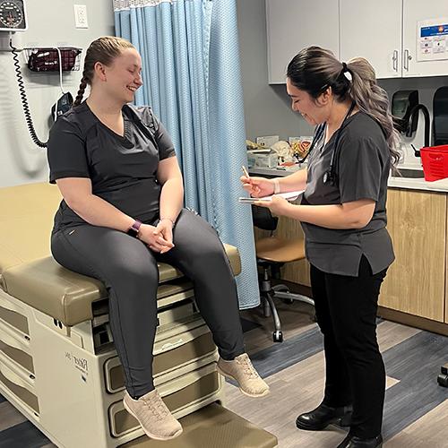 Medical Assisting students in clinic